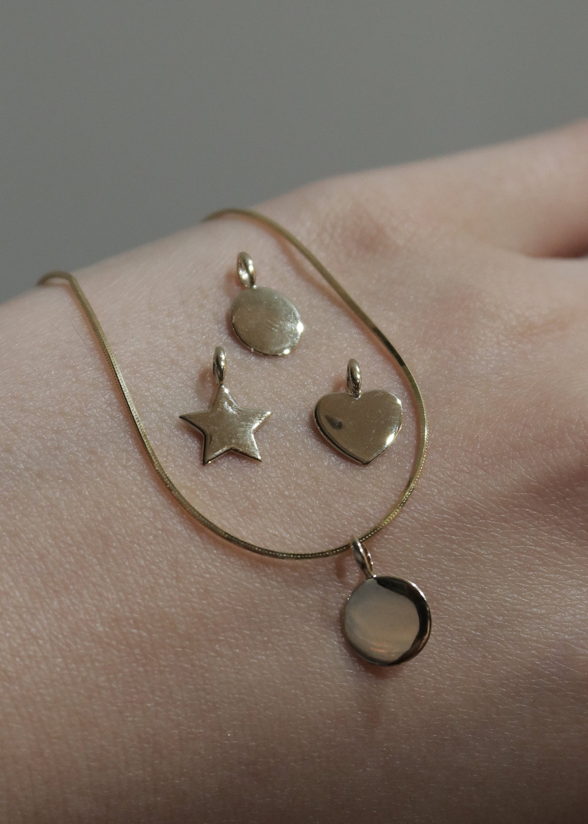 Gold Mini Disc Pendant