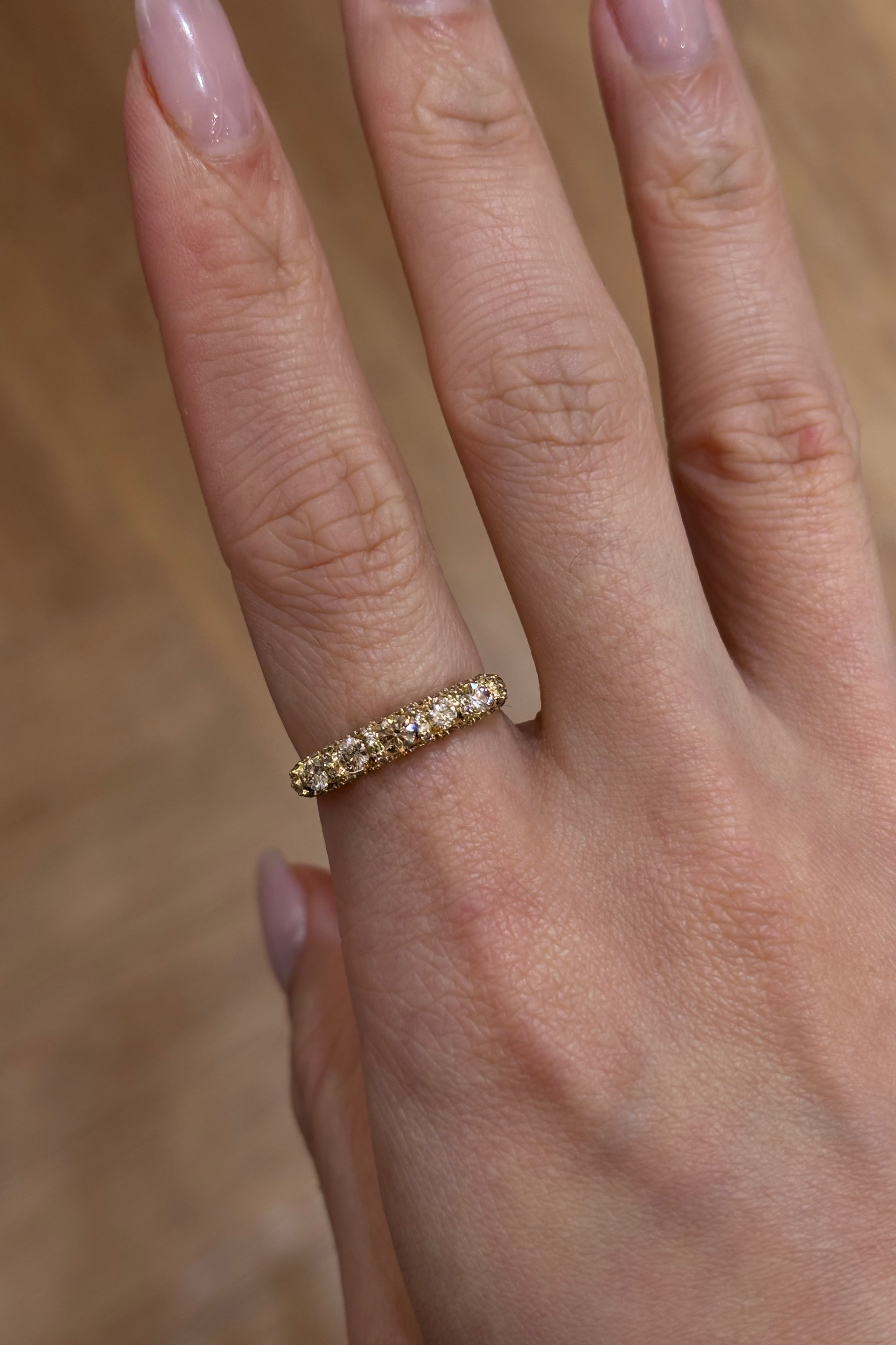 Vintage Curve Diamond Ring