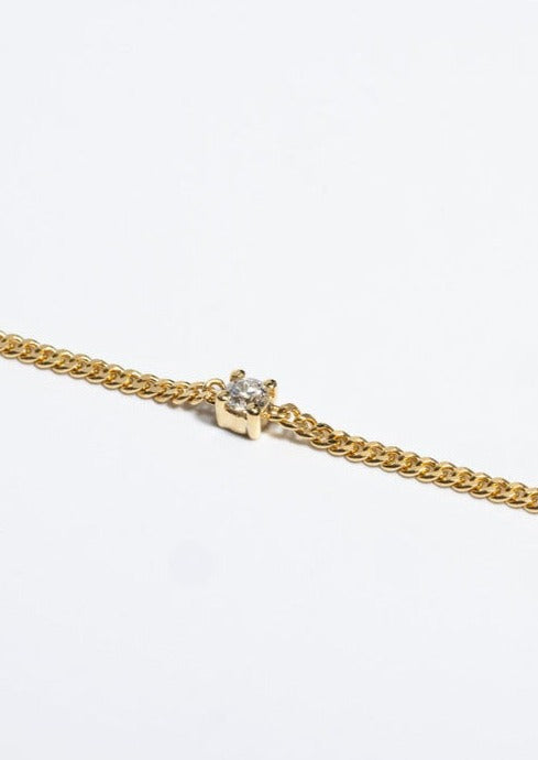 Solitaire Diamond Chain Bracelet