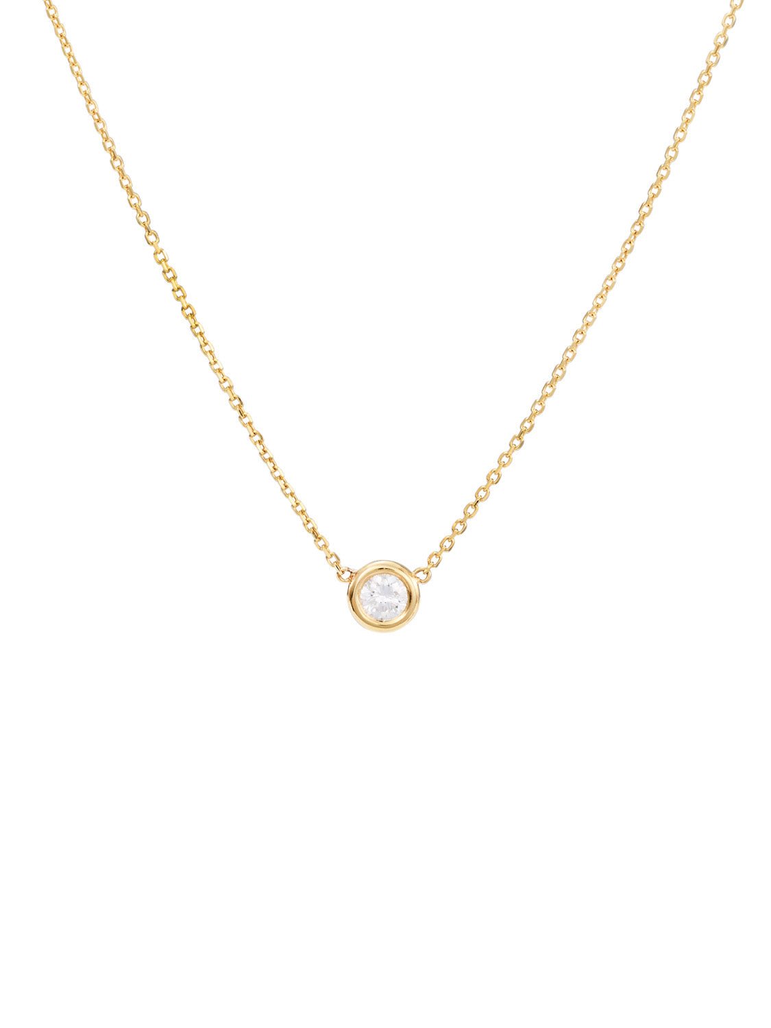 Bezel Diamond Necklace - SIA Jewelry
