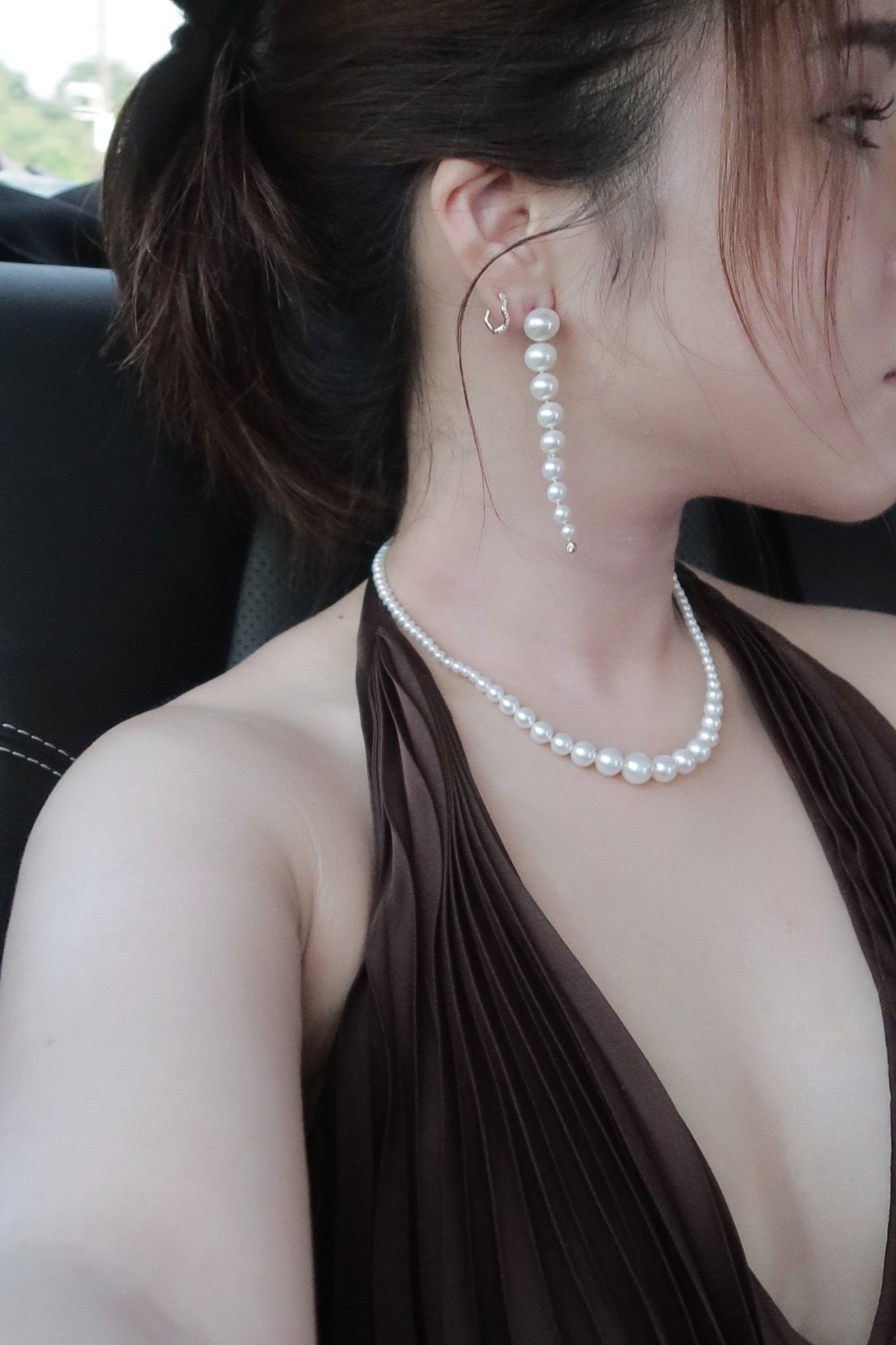 Essence Pearl Diamond Earring - SIA Jewelry