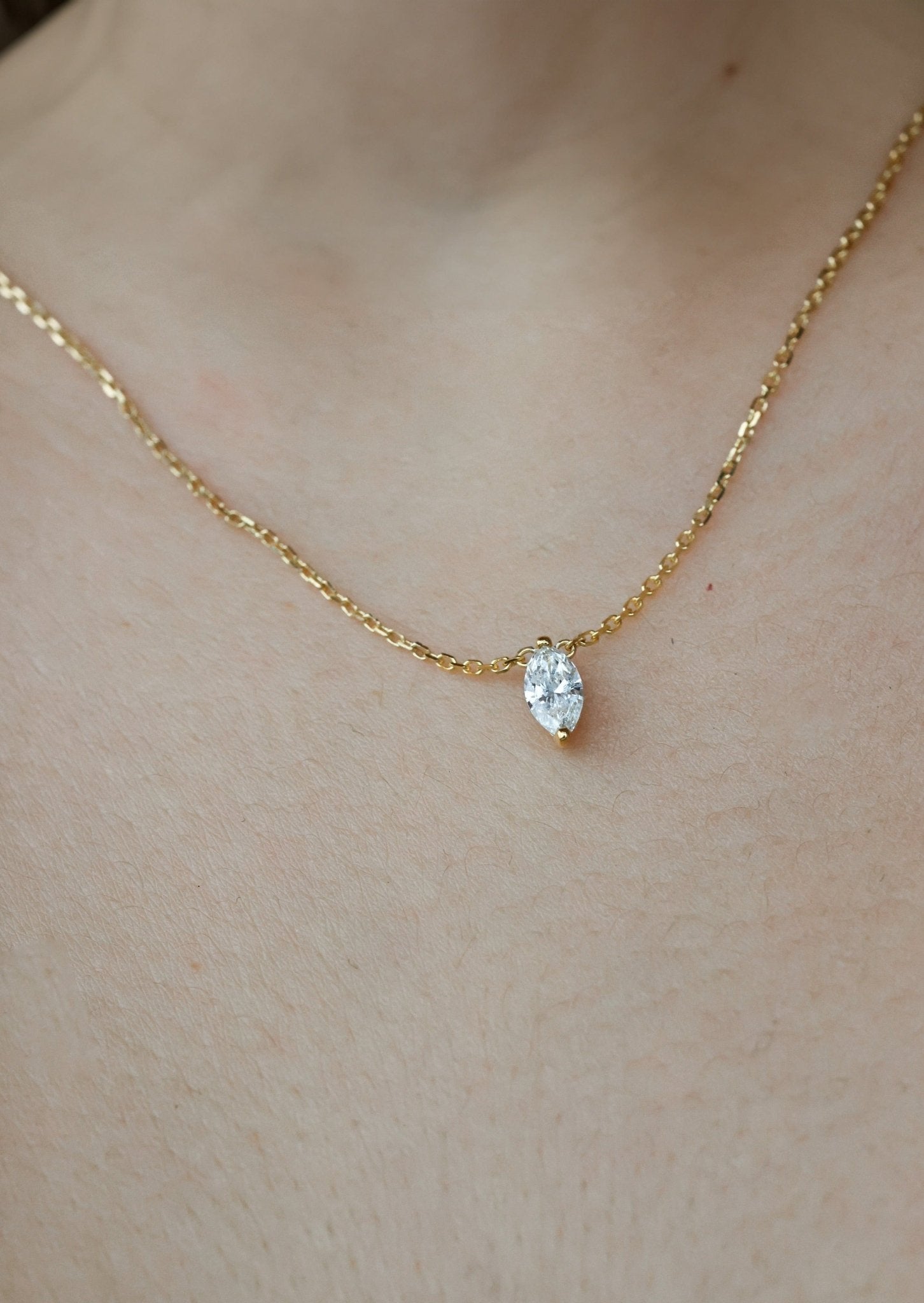 Melinda Marquise Diamond Necklace - SIA Jewelry