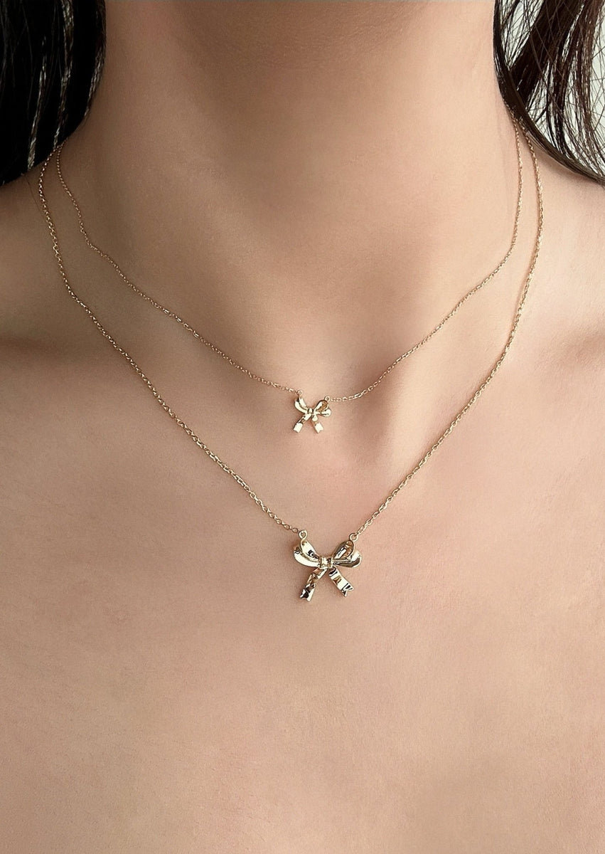 Mini Audrey Ribbon Necklace