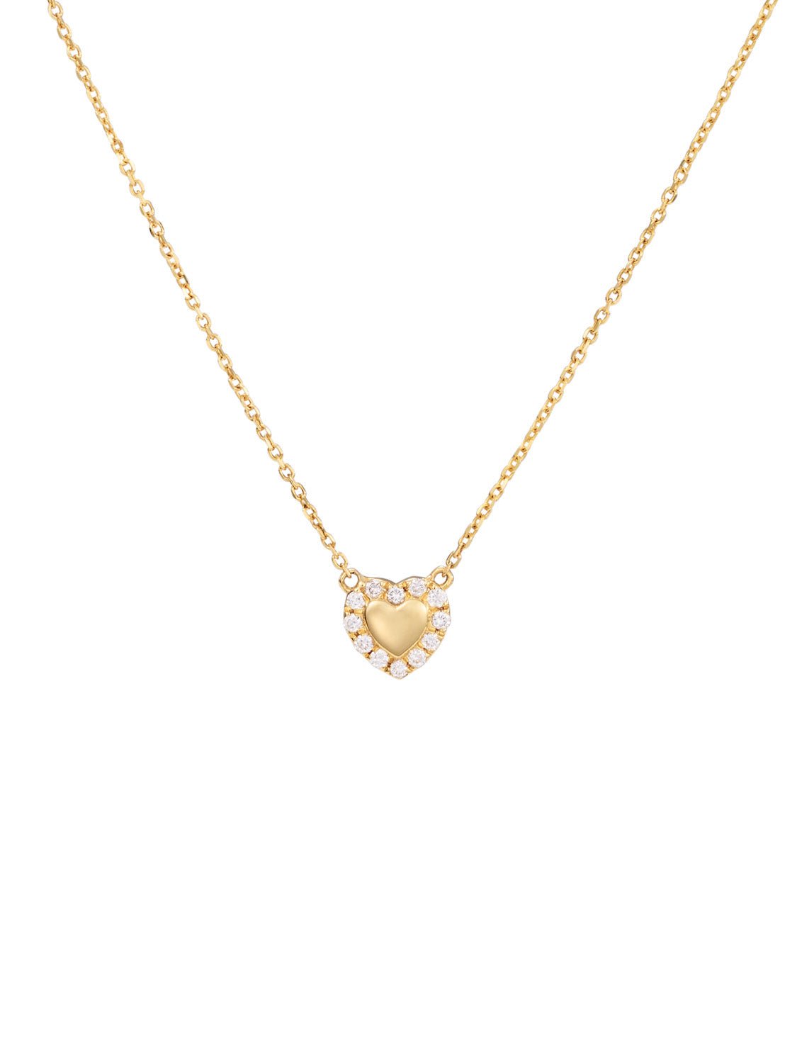 Mini Kylie Heart Diamond Necklace - SIA Jewelry