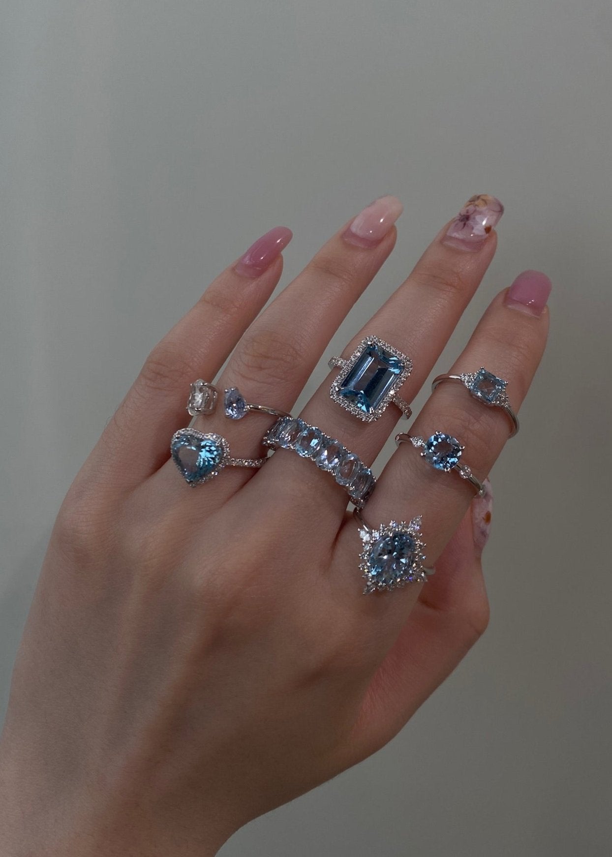 One&Only Oval Shape Aquamarine Diamond Ring - SIA Jewelry