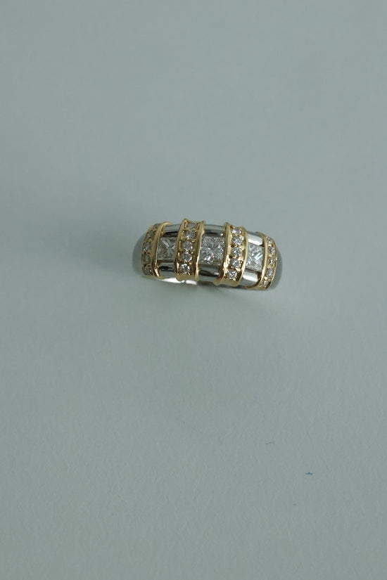 Vintage Mixed Gold Chiara Diamond Ring