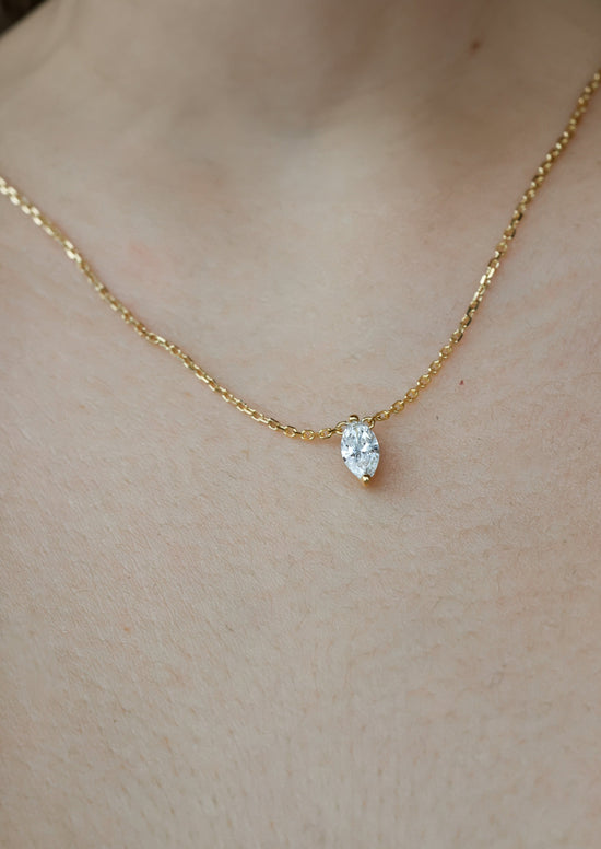 Melinda Marquise Diamond Necklace