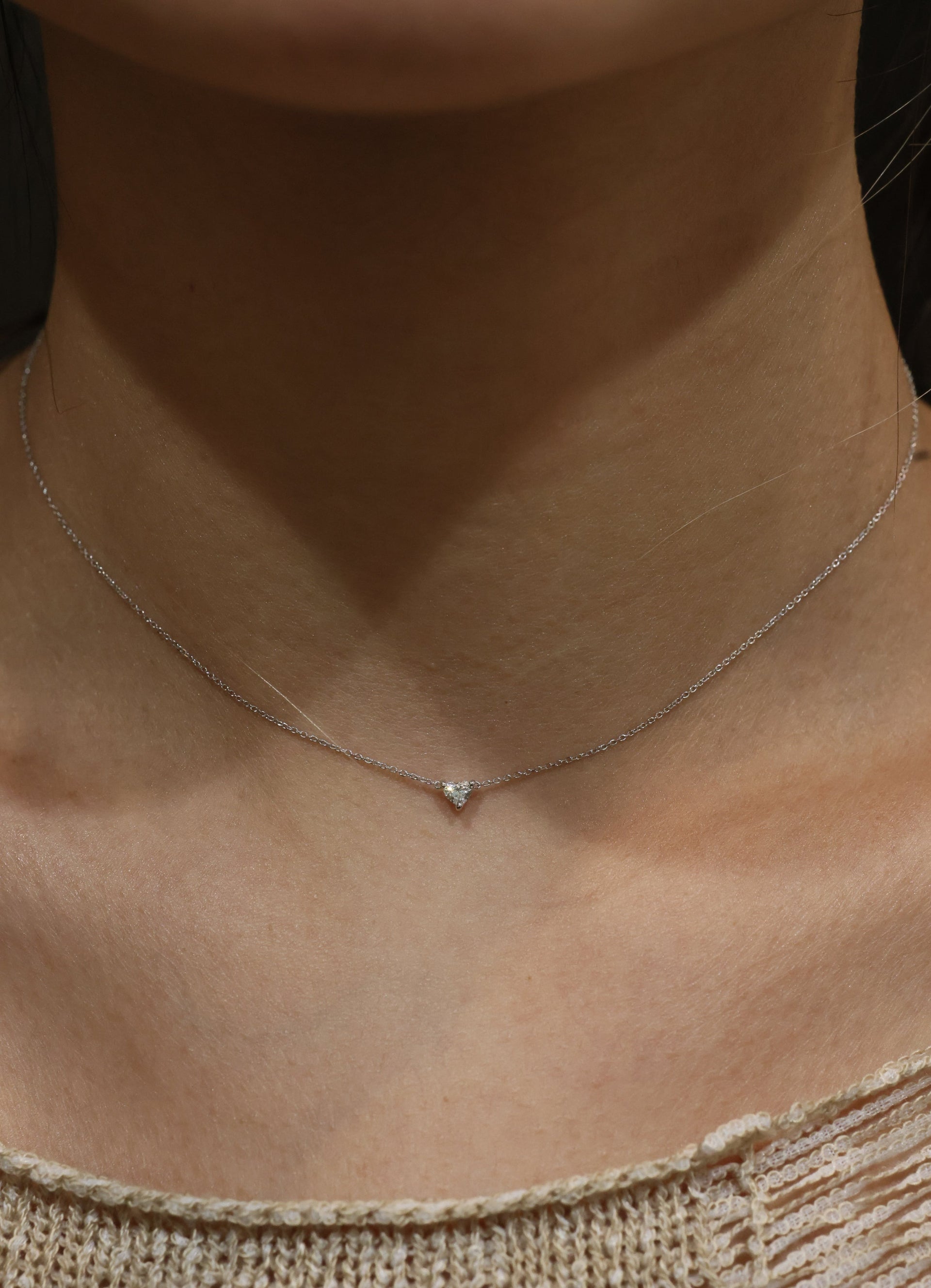 Hilda Heart Diamond Necklace