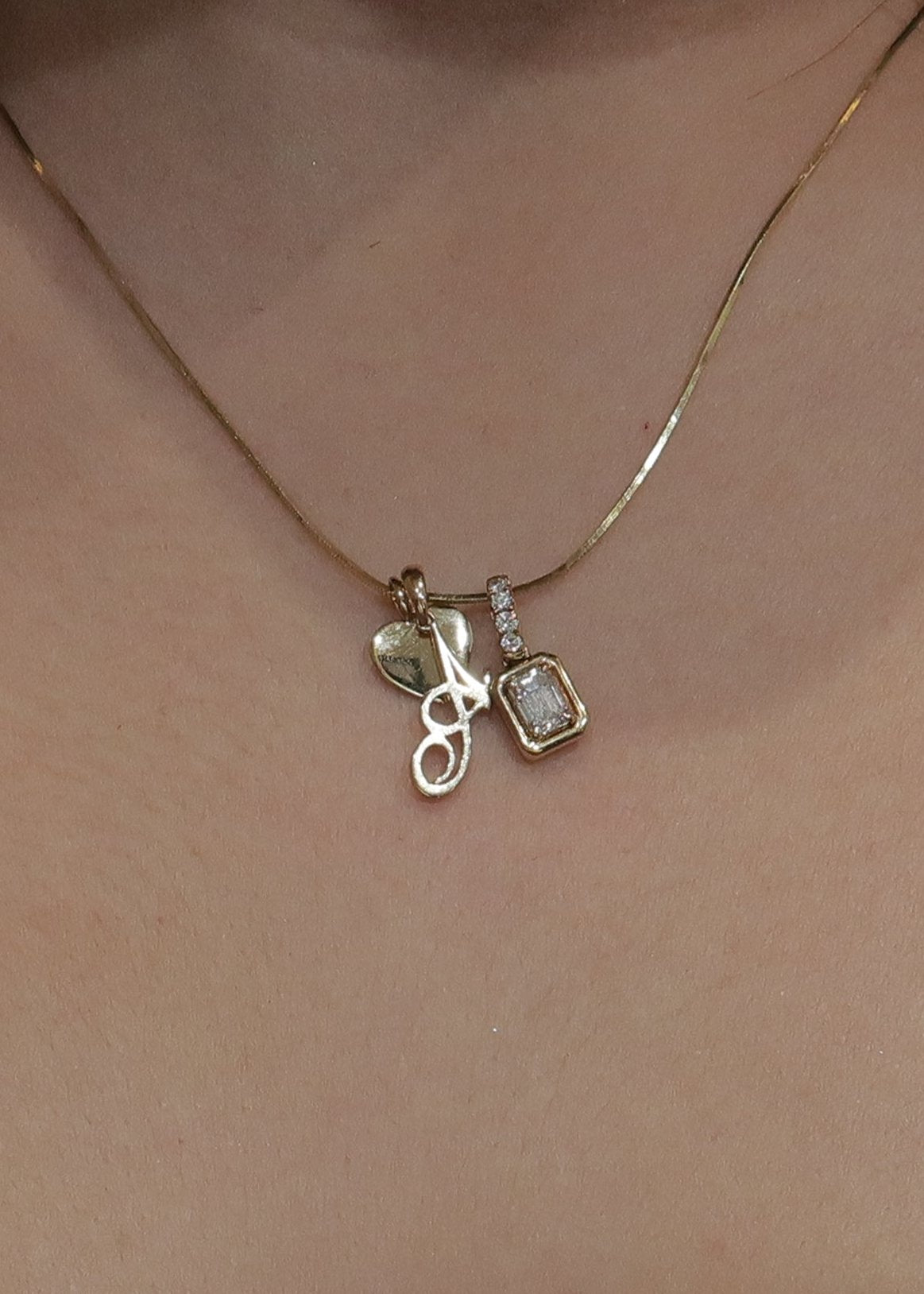 Gold Mini Disc Pendant