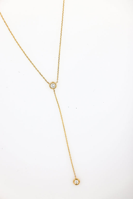 Diamond Y Chain Necklace - SIA Jewelry
