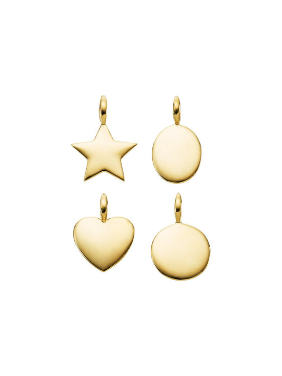 Gold Mini Disc Pendant - SIA Jewelry