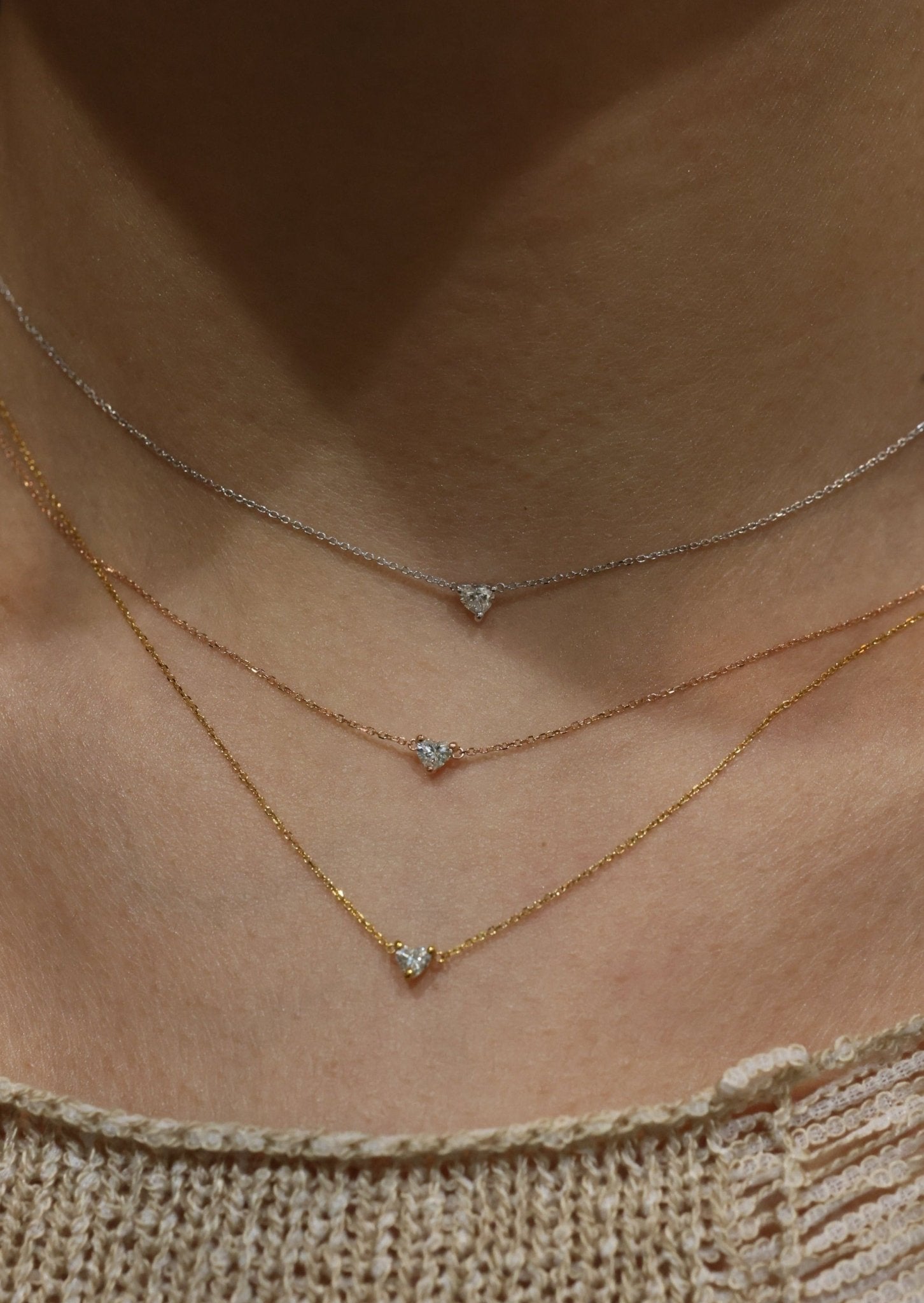 Hilda Heart Diamond Necklace - SIA Jewelry