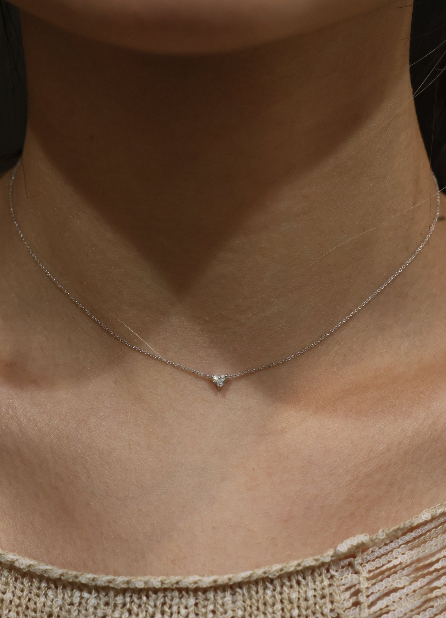 Hilda Heart Diamond Necklace - SIA Jewelry