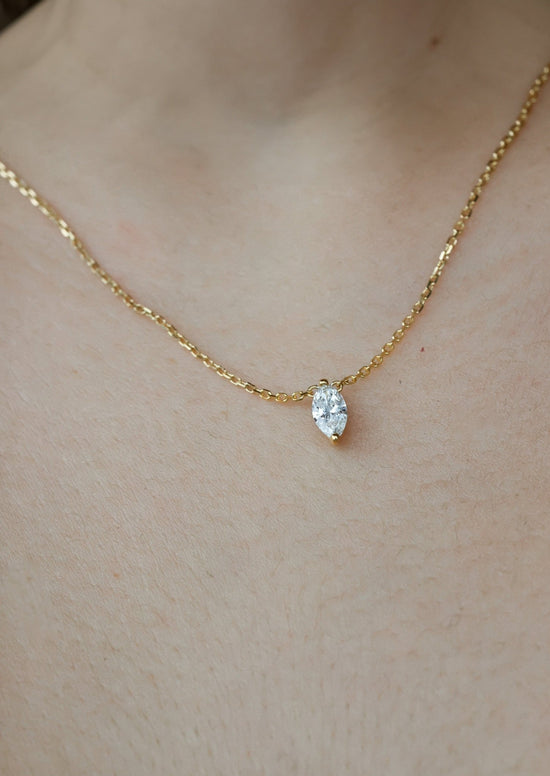 Melinda Marquise Diamond Necklace - SIA Jewelry