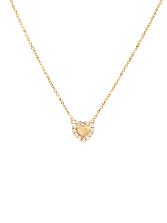 Mini Kylie Heart Diamond Necklace - SIA Jewelry