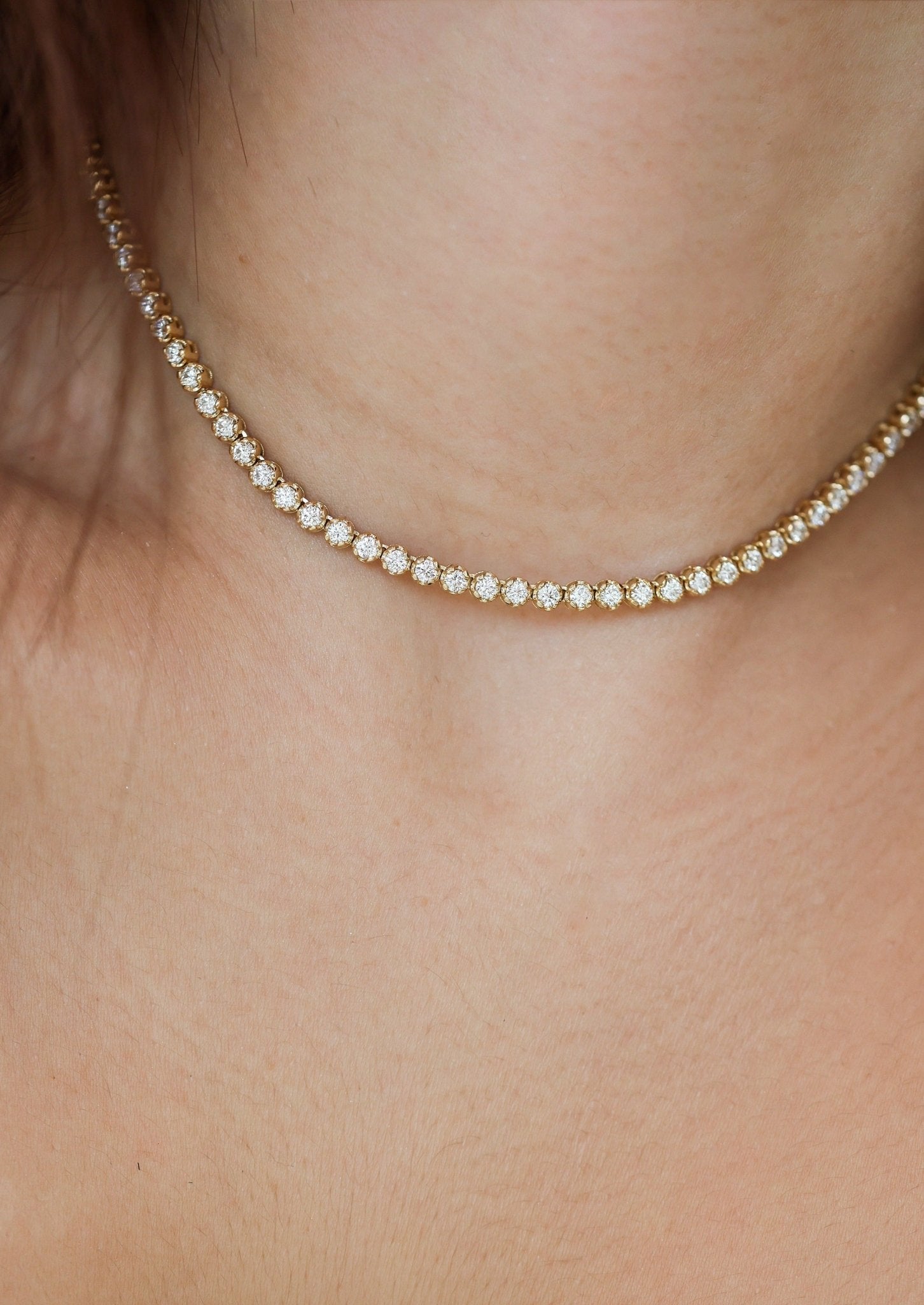 Natasha Tennis Diamond Necklace - SIA Jewelry