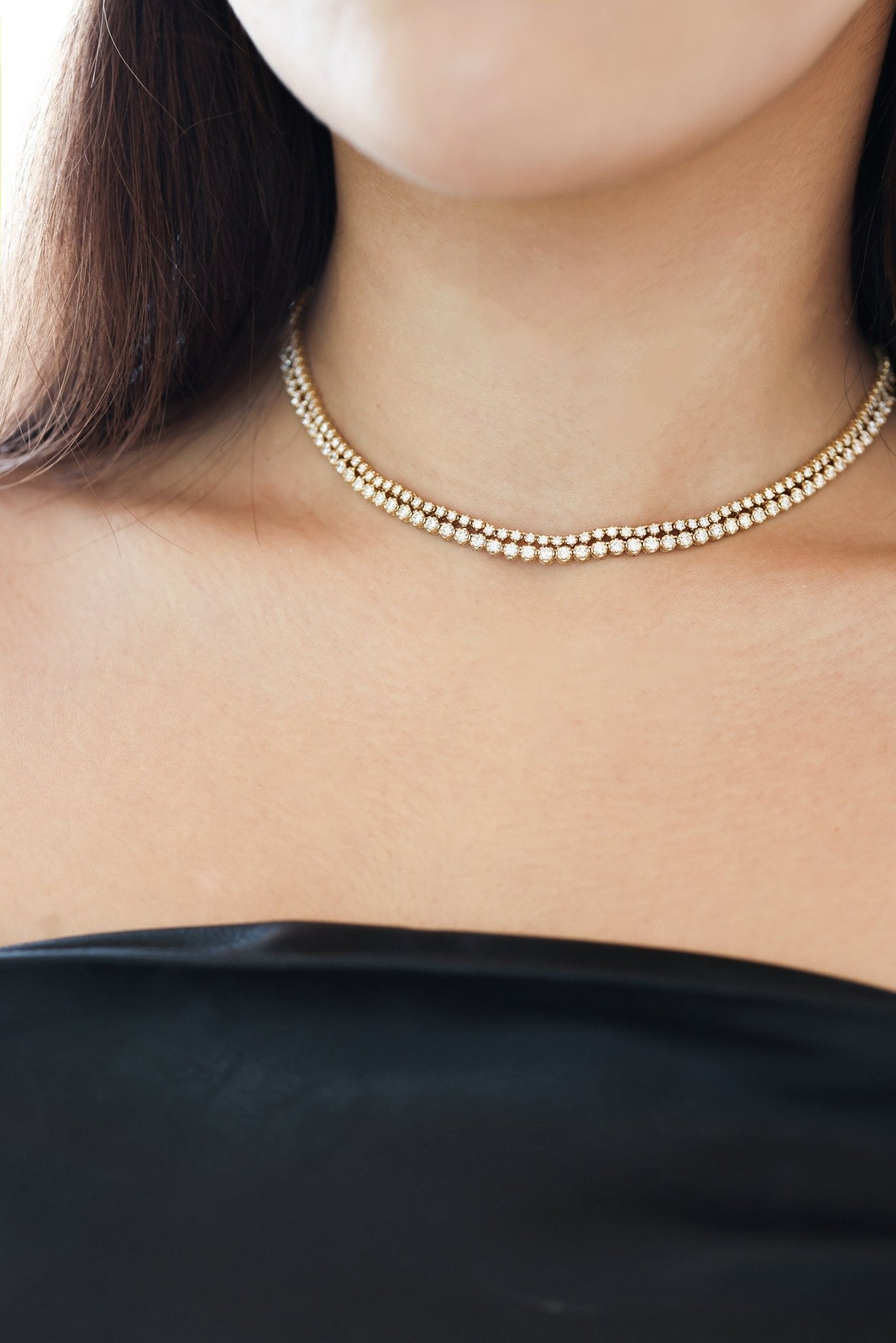 Natasha Tennis Diamond Necklace - SIA Jewelry