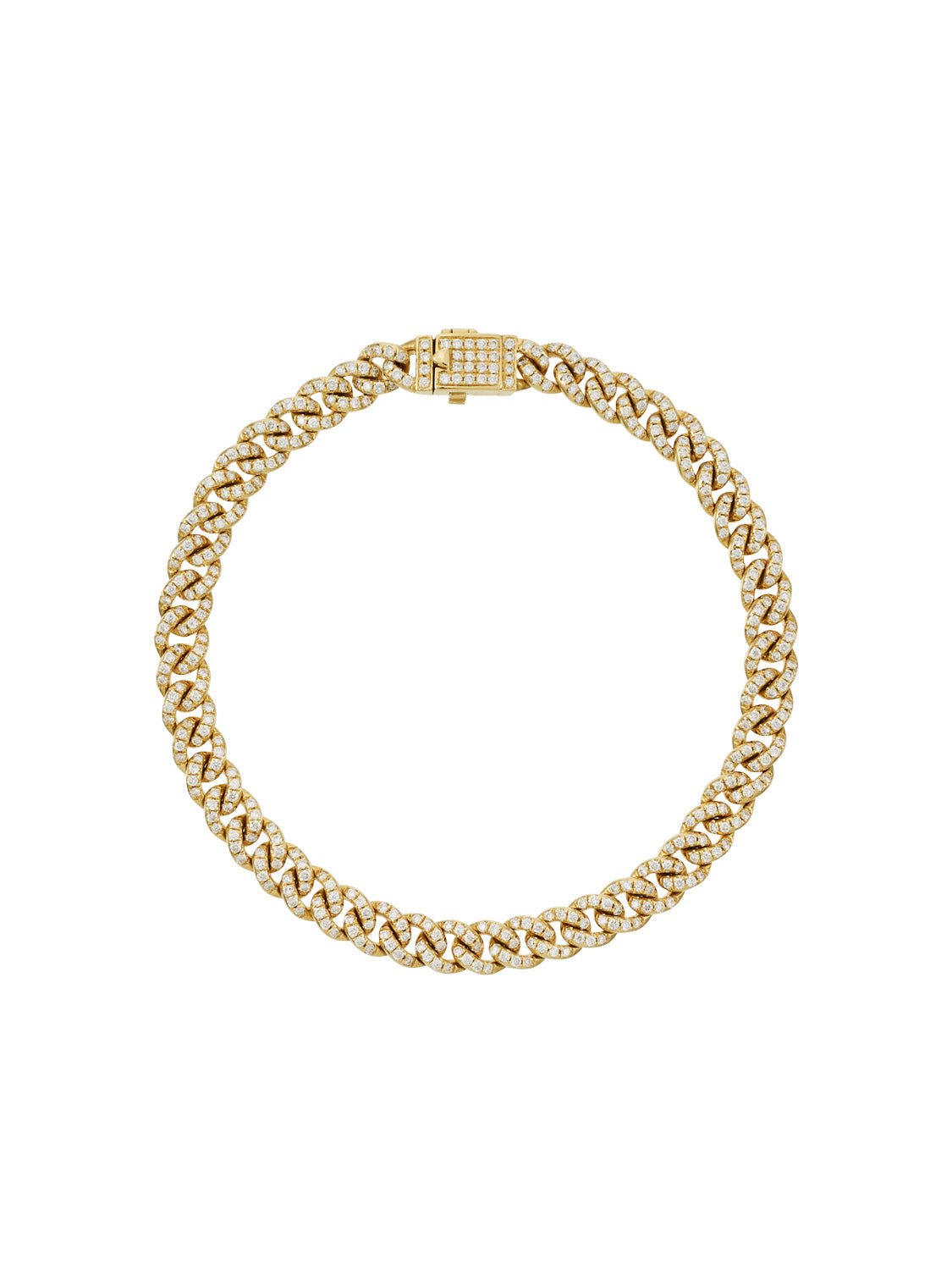 Paved Cuban Chain Bracelet - SIA Jewelry