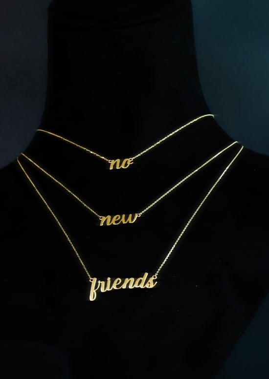 Script Nameplate Chain - SIA Jewelry