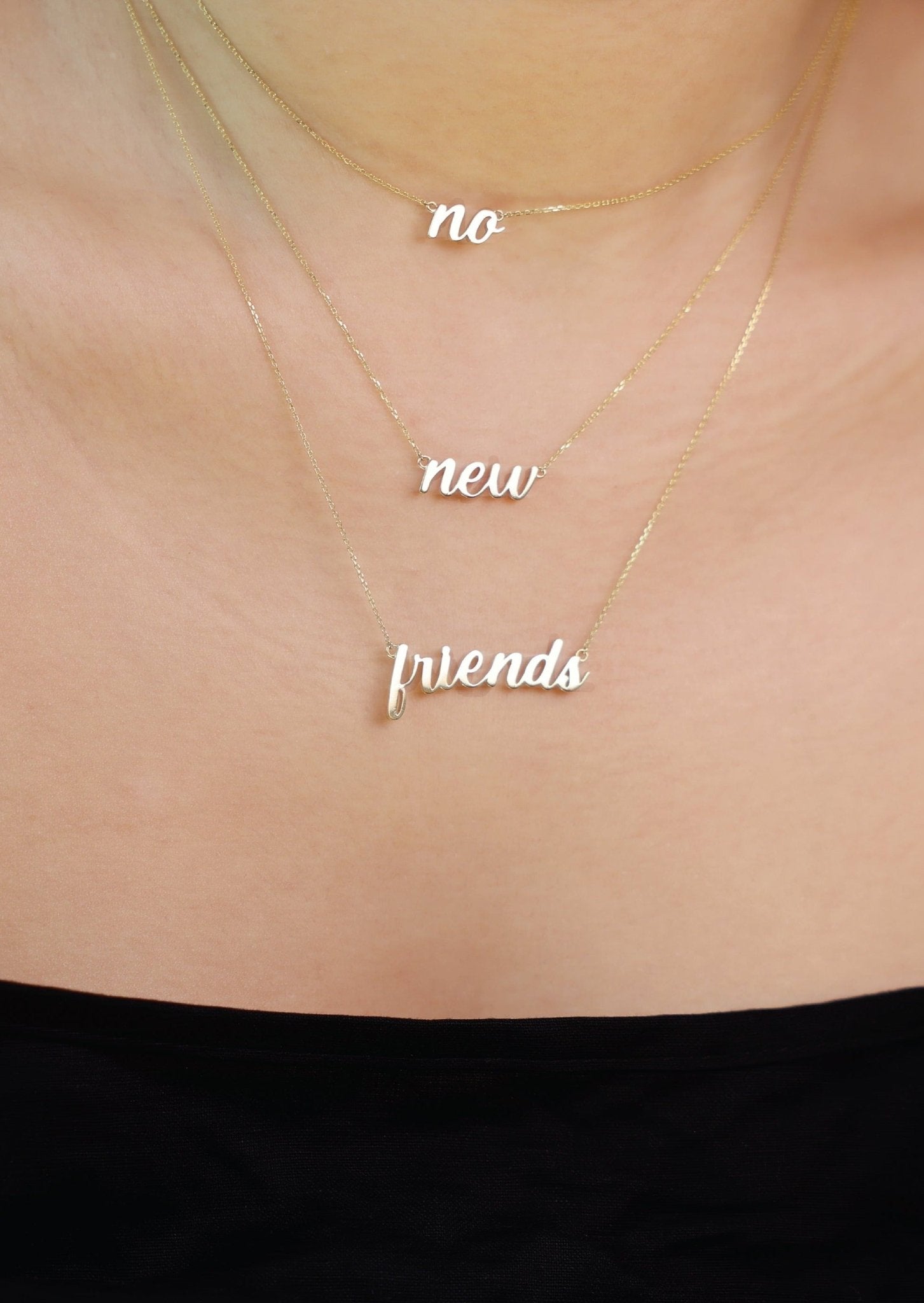 Script Nameplate Chain - SIA Jewelry