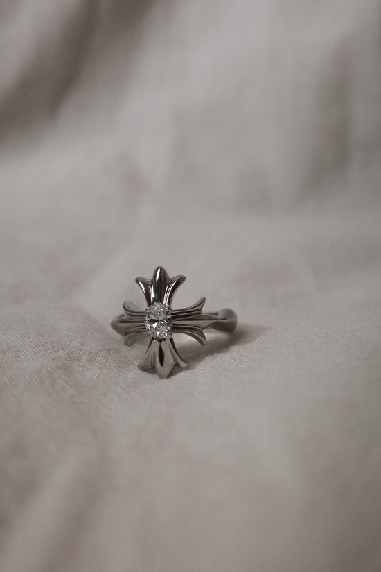 Vintage Diamond Cross Ring - SIA Jewelry