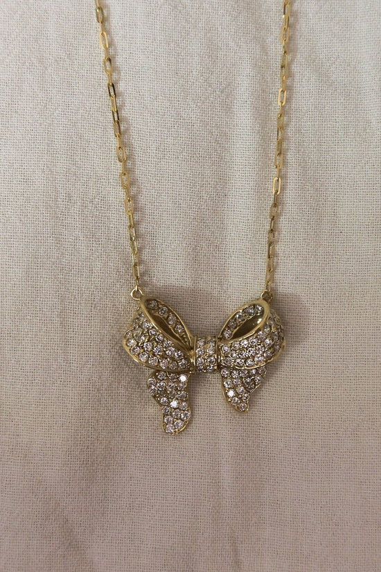 Vintage Ribbon Diamond Necklace - SIA Jewelry